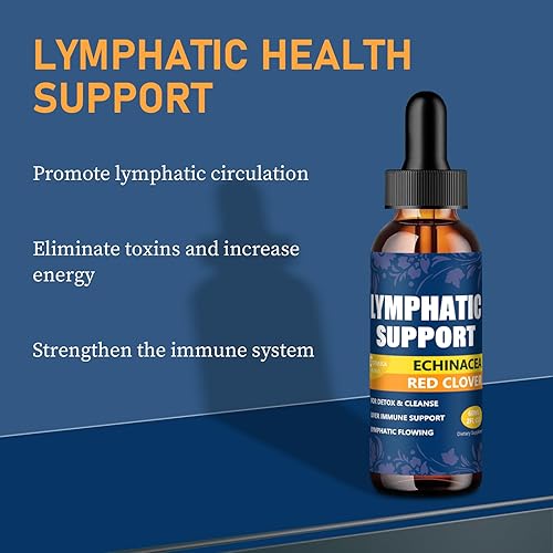 Miniatura 2 de Gotas de drenaje linfático para limpieza de desintoxicación del sistema linfático, 2 onzas, uso con masaje linfático, fórmula de suplemento de apoyo