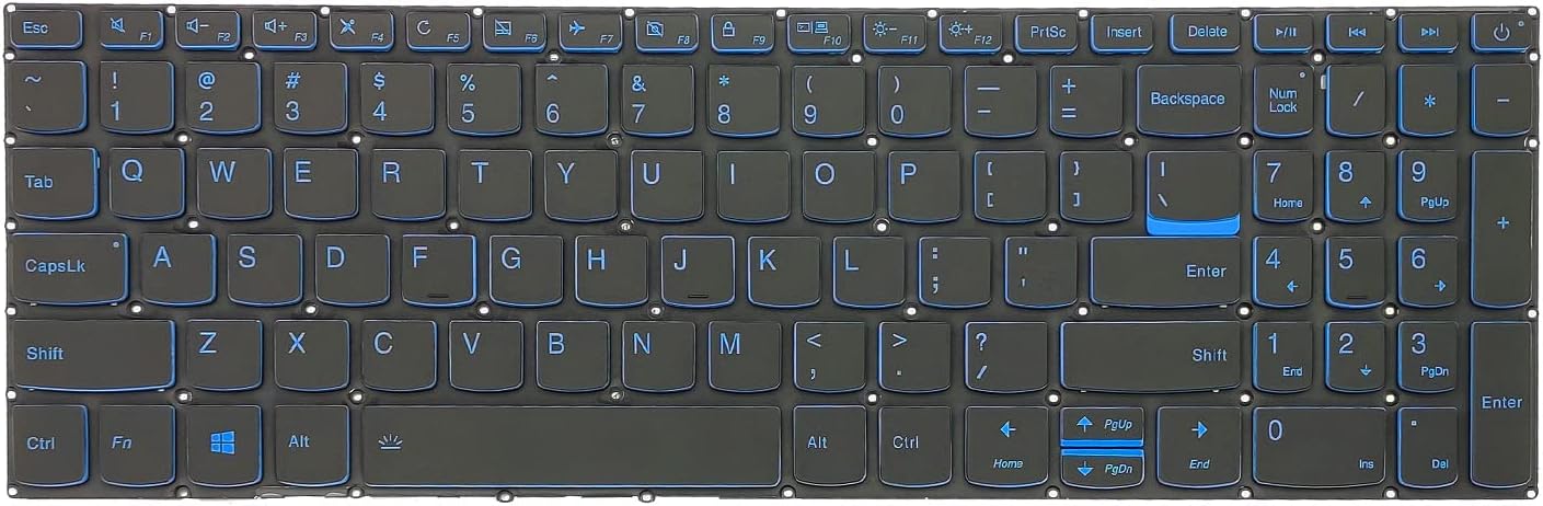 Replacement Laptop Keyboard Backlight for Lenovo IdeaPad 320-15abr 320-15iap 320-15ast 320-15ikb 320-15isk L340-15 340C-15 US Layout