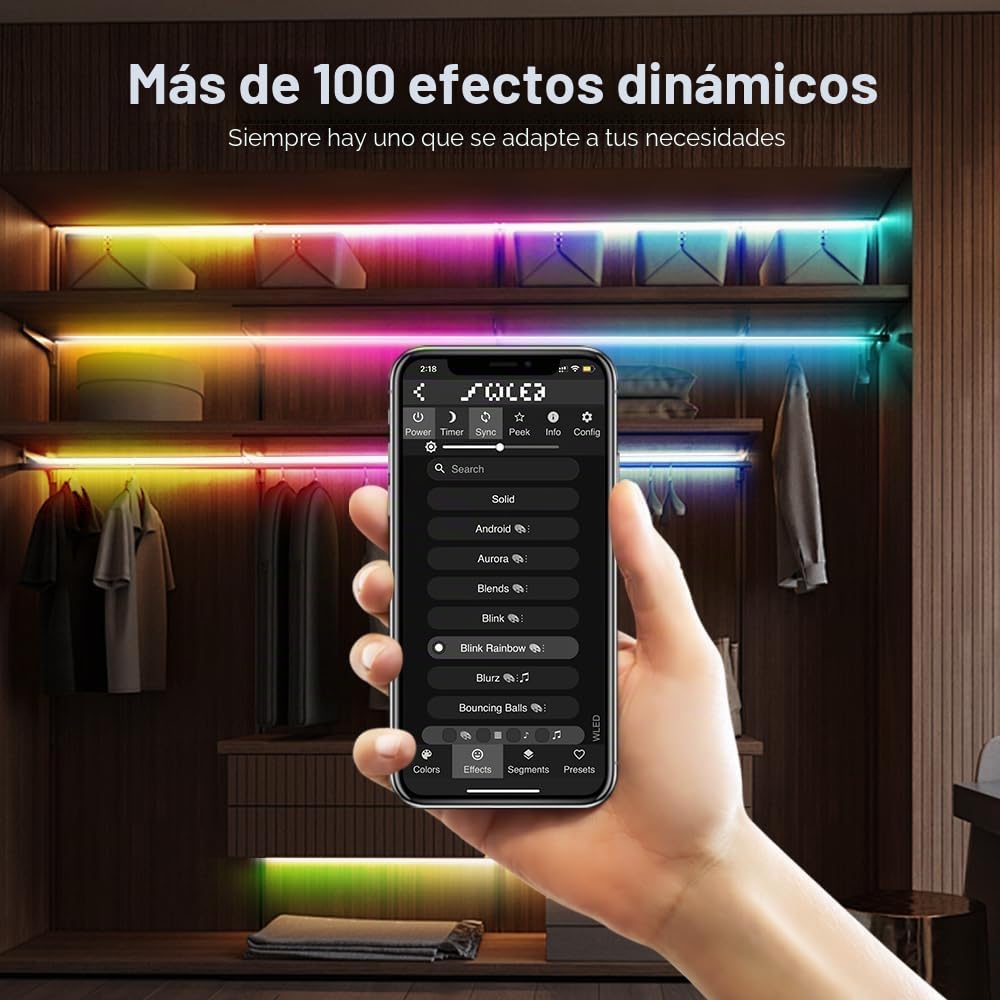 GLEDOPTO Controlador de banda WLED ESP32 Mic UART Descargar Música Modo dinámico RGB IC DIY WiFi APP Fácil de usar para WS2811/WS2812/SK6812/TM1814/WS2813/WS2815 FCOB
