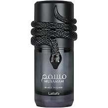 Lattafa Musamam Black Intense &ndash; Spicy, Woody, Amber, Aromatic &ndash; Eau de Parfum Spray Long-Lasting Fragrance for Unisex, 3.4 Ounce / 100 ml