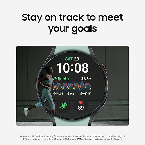 Miniatura 3 de SAMSUNG Galaxy Watch 6 - Reloj inteligente Bluetooth de 1.732 in con rastreador de fitness, zonas de recursos humanos personalizadas, entrenamiento
