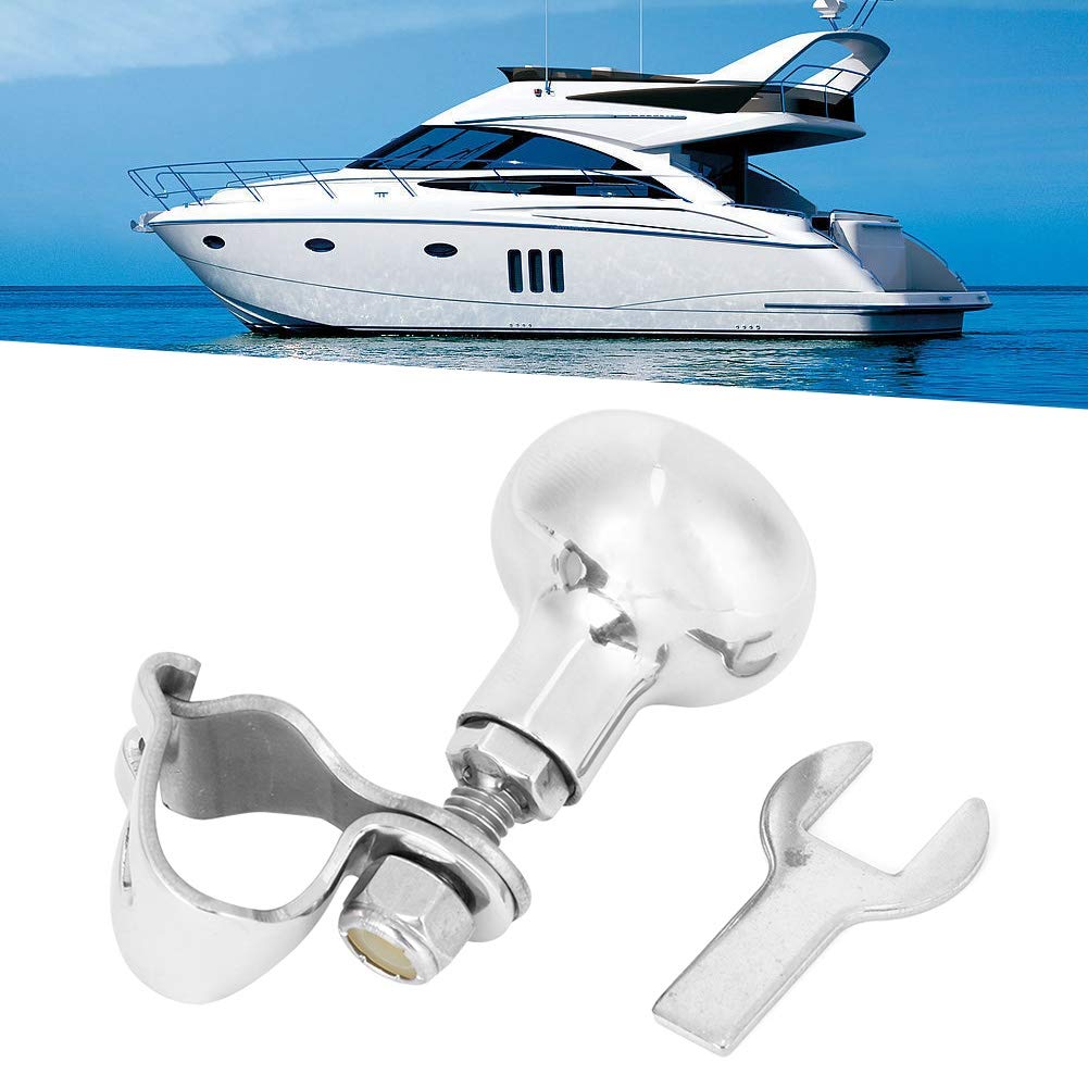 Pommeau De Volant Bateau NUZAMAS Acier Inoxydable 316 - Bouton Direction Yacht & Bateau