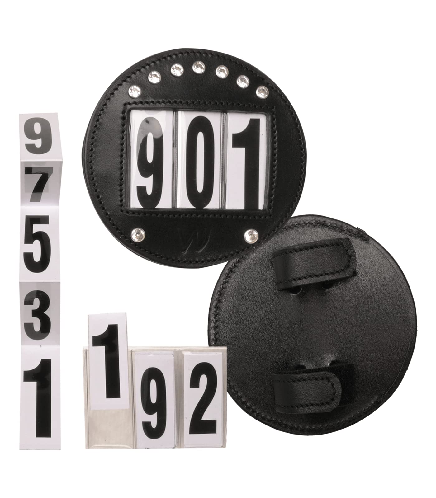 WALDHAUSEN Kopfnummern Leder, schwarz