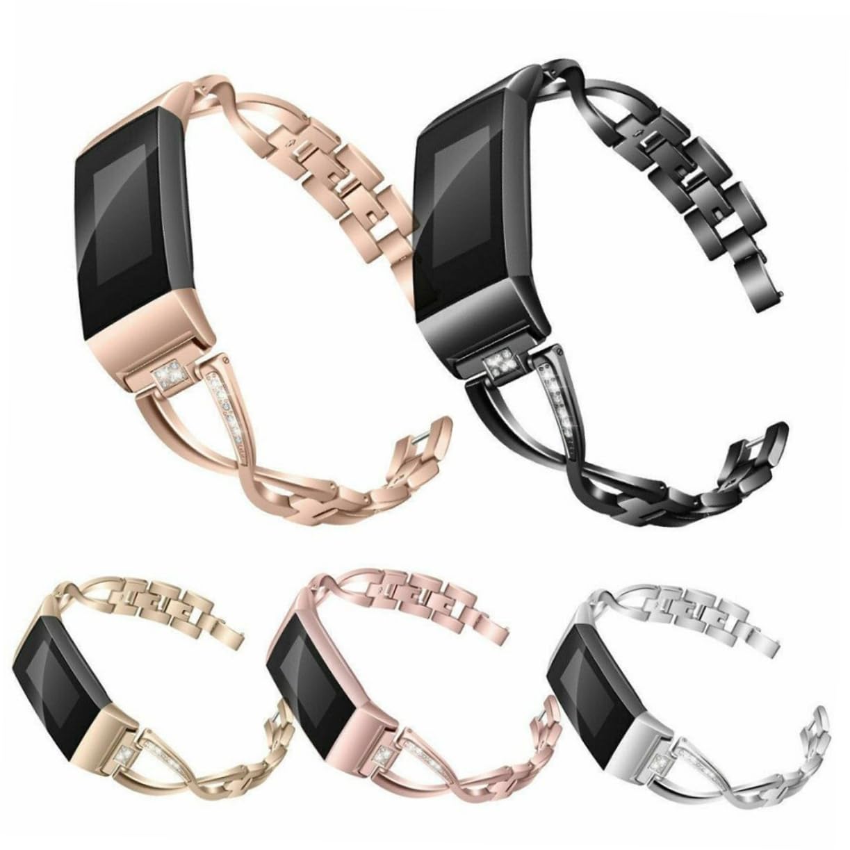 DOITOOL 2 Pz cinturino regolabile orologi in acciaio inossidabile da uomo orologi da polso da uomo orologi da donna cinturino in acciaio inossidabile cinturino dell'orologio cinghia