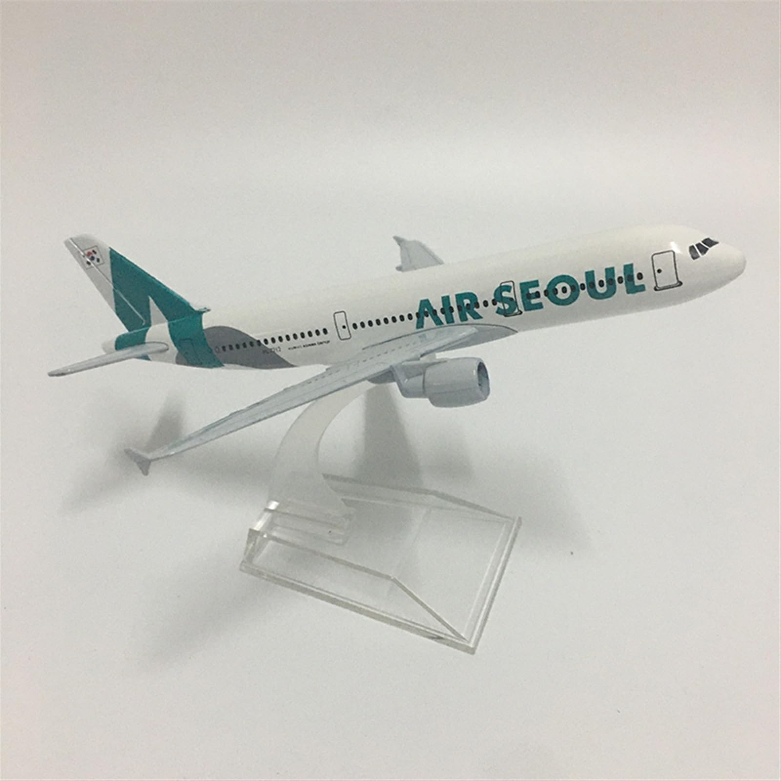 16cm dla Air Seoul Airbus A380 Model samolotu odlewany metal w skali 1 400 statyczny zestaw do gry Hobby