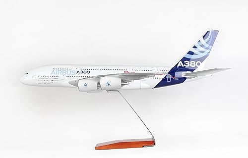 Miniatura 8 de Daron Skymarks Airbus casa colores A380800avión modelo con soporte de madera y Gear 1100Escala