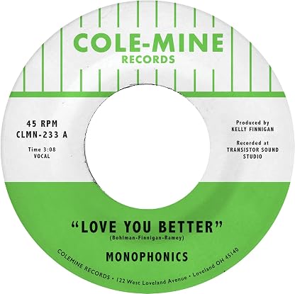 LOVE YOU BETTER / THE SHAPE OF MY TEARDROPS por Kelly Monophonics / Finnigan — capa do álbum