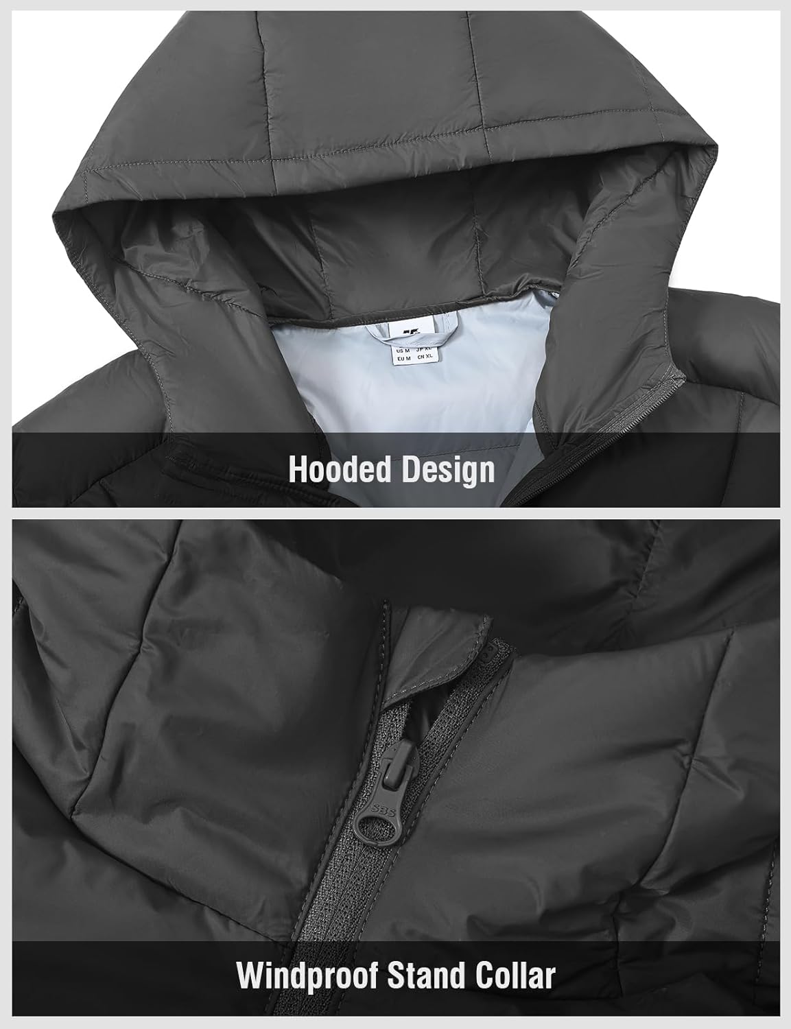 TBMPOY Men's Down Puffer Jackets Packable Lightweight Winter Coat Hooded Warm Insulated Puffy Jacket - Image 7