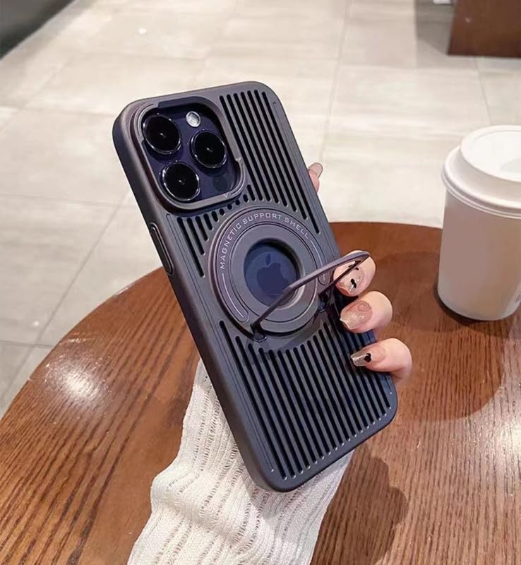LuxuryKase New Cooling Technology Heat Dissipation Breathable Holder Case Cover for Iphone 15 Pro (PC | Purple) (B0CKR2K5Q4) Amazon Price History, Amazon Price Tracker