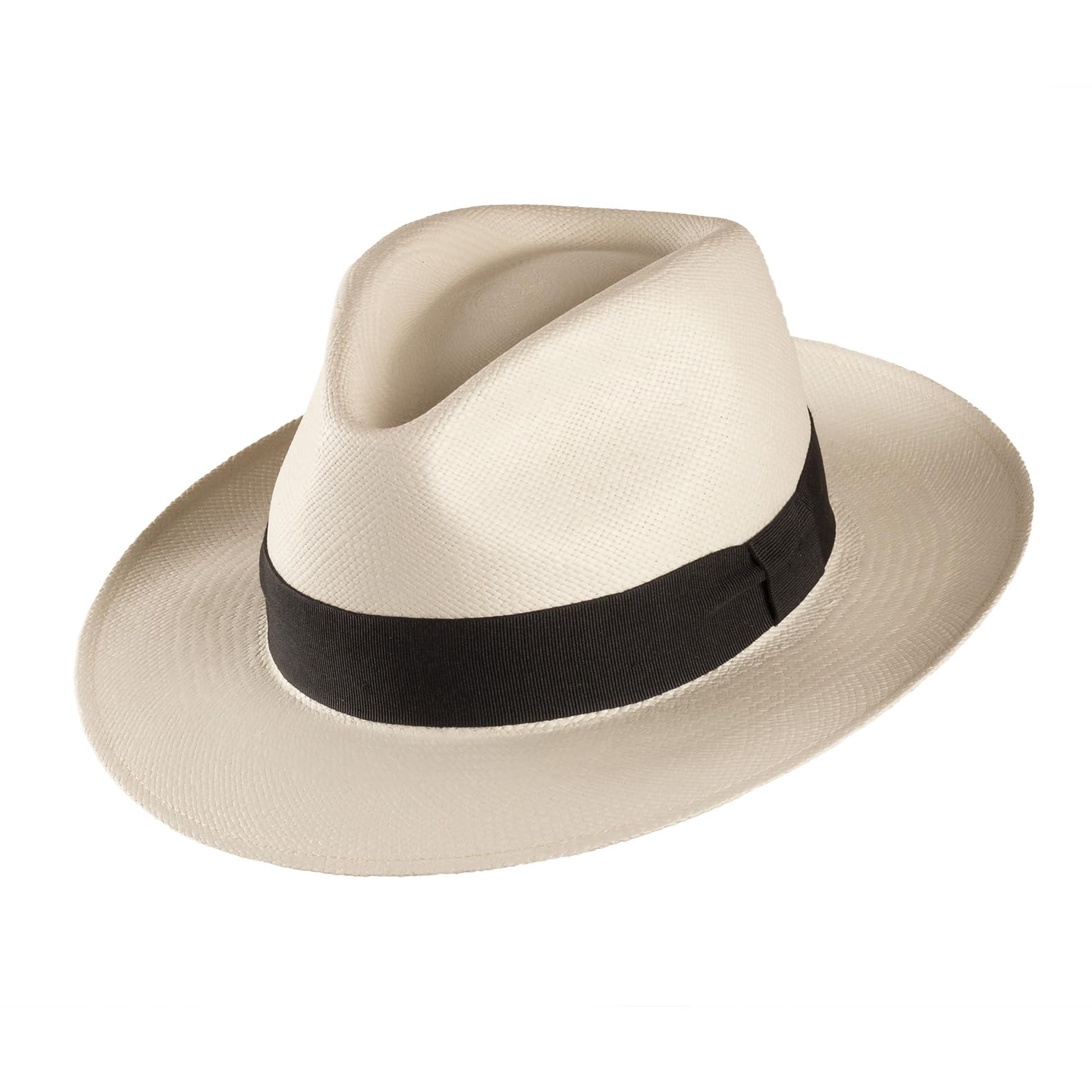SCIPPIS Classic Panama Hut – Original Panama-Hut aus Paja Toquilla, handgefertigt in Ecuador, eleganter Strohhut für Damen & Herren, Sommerhut mit UPF50+ Sonnenschutz