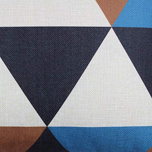 All Smiles 2017ASC316SET4FBA-50X50 Outdoor Throw Pillow Covers Fall Decor Patio 20X20 Set Of 4 Colorful Modern Cushion Cases Cojines Couch Sofa Decoration Porch For Home Living Room Geometric Triangle Orange Yellow thumb #6