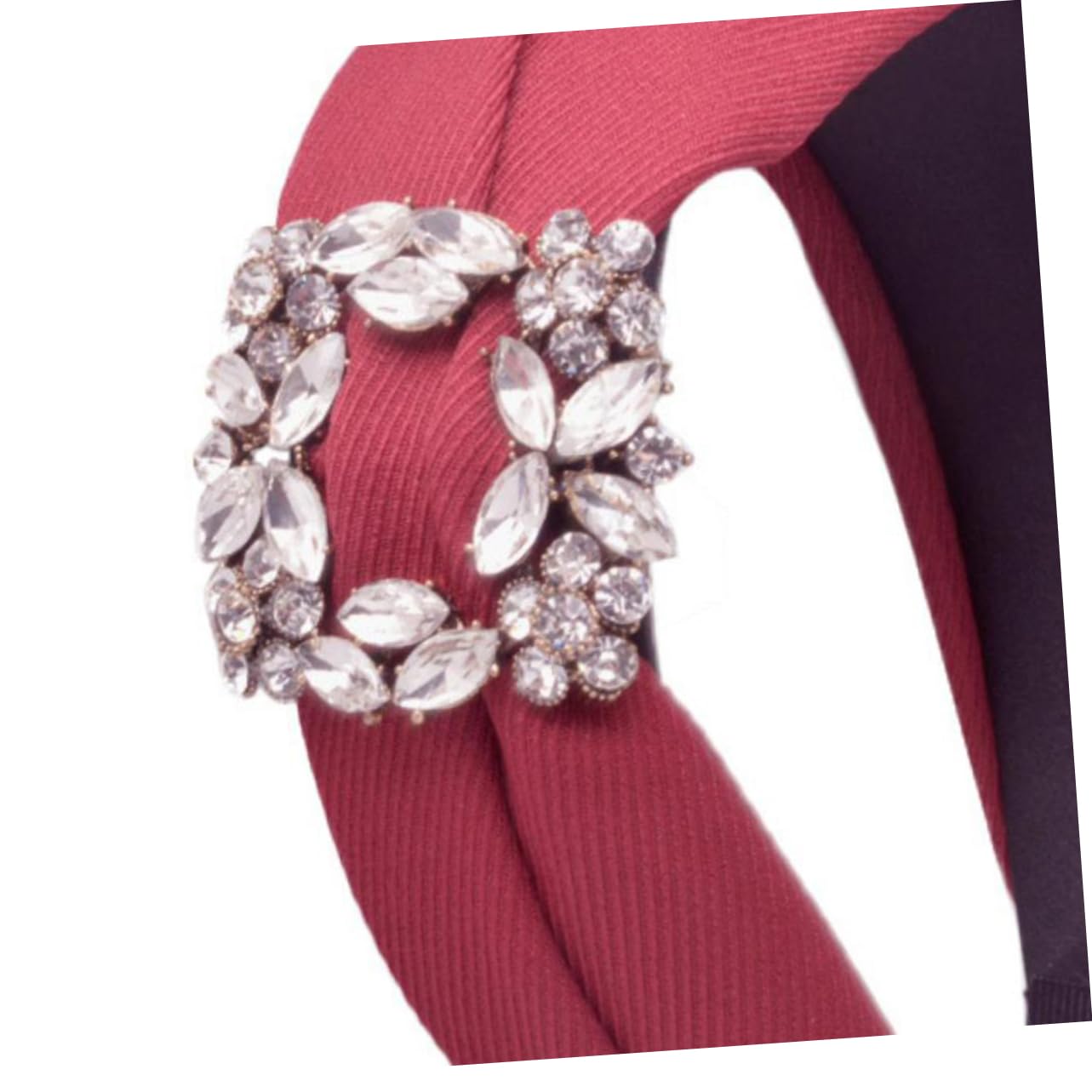 Ipetboom 3piezas Headband De Ancha Rhinestone Para Mujeres y Color Rojo Accesorio Elegante y