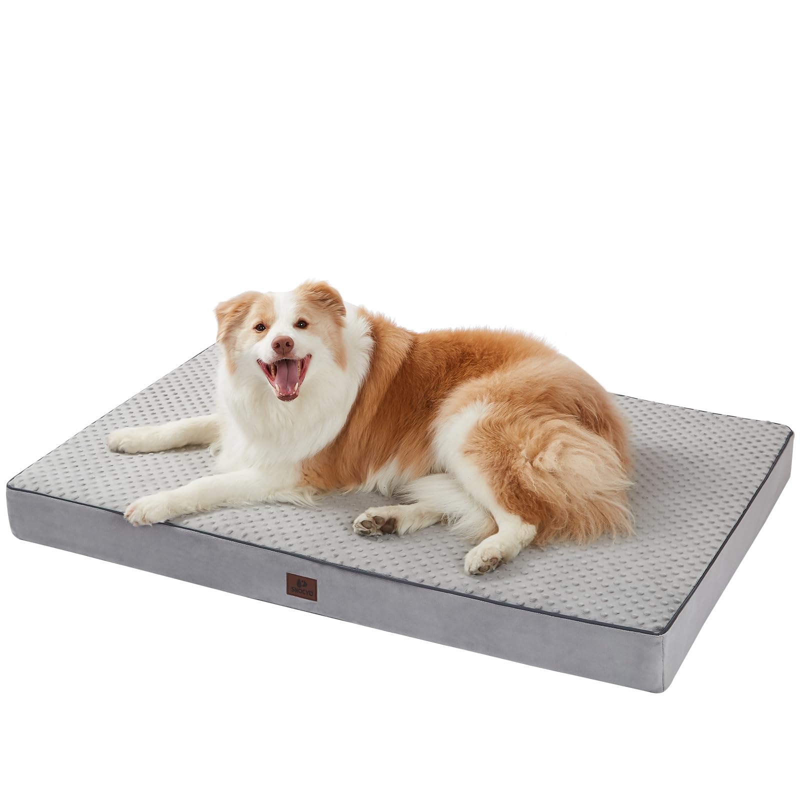 Snocyo Cama ortopédica para Perros, cojín Lavable y extraíble, Alfombra de Espuma para Perros con Forro Interior Impermeable, sofá Antideslizante para Perros medianos y Grandes