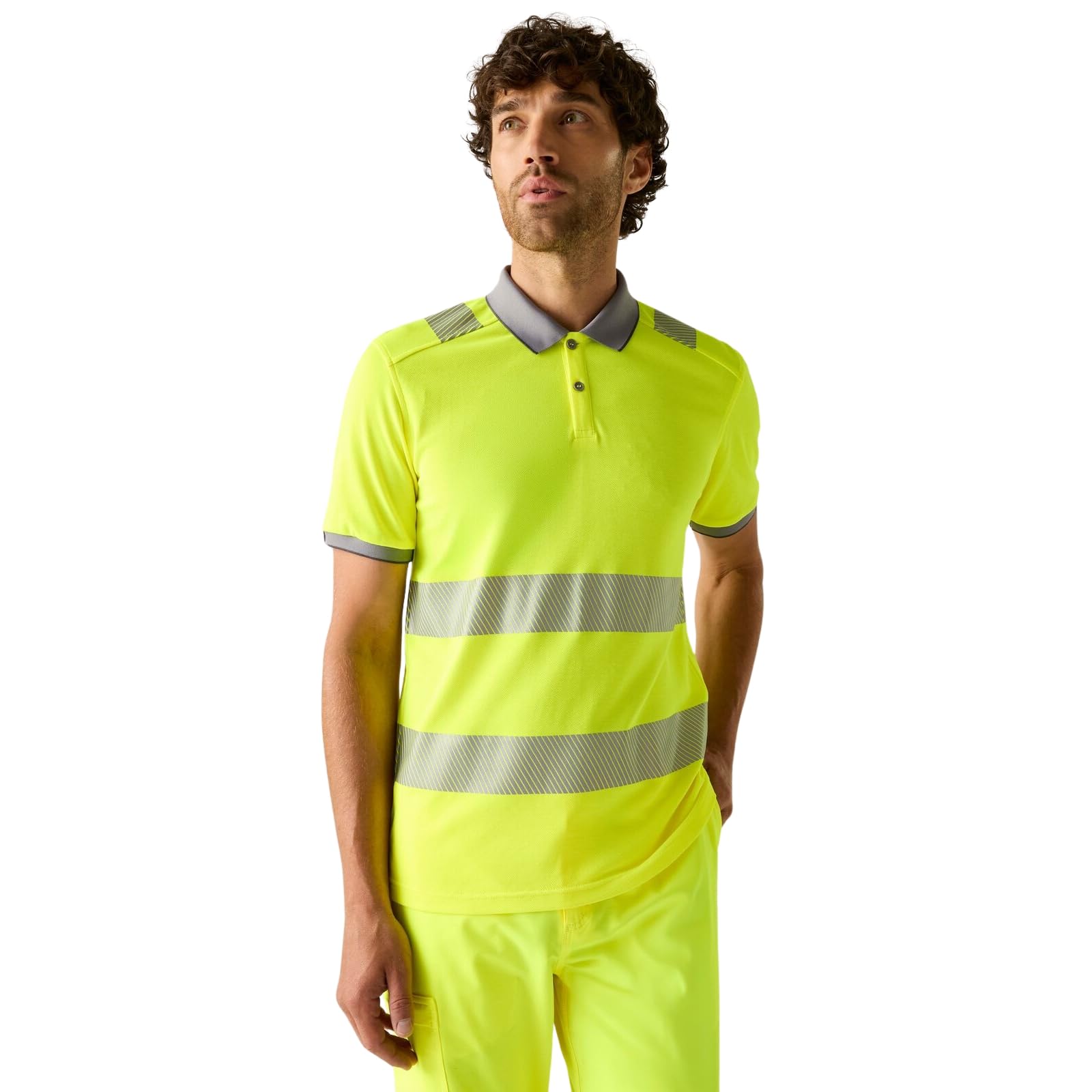 Regatta Professional Mens Hi-Vis Pro Comfort Polo Shirt Work Top