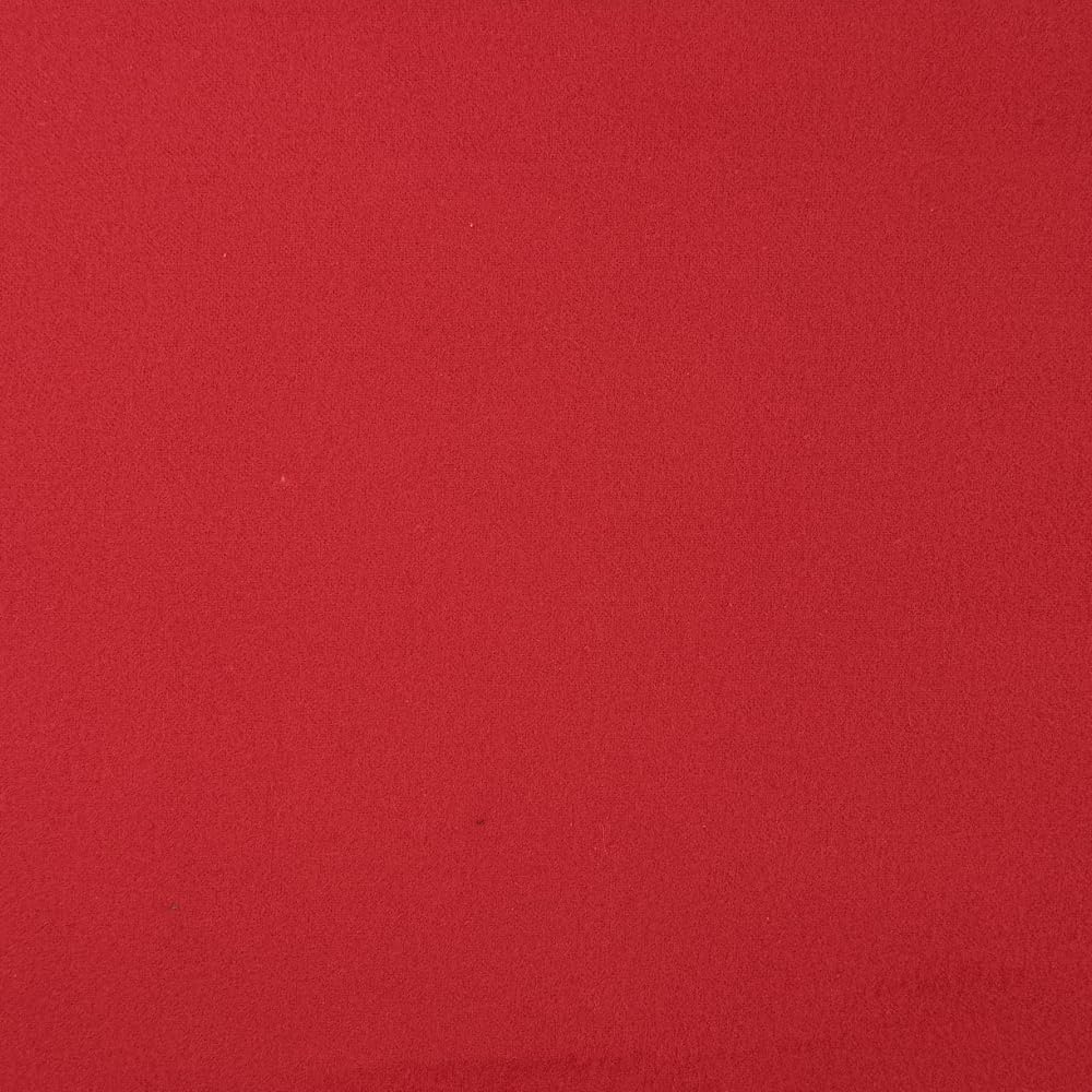 Oh Sew Crafty Limited Red Plain Flannel Winceyette Fabric 100% Cotton Soft Brushed Flannelette 110Cm Wide (Price Per Metre) (Red)