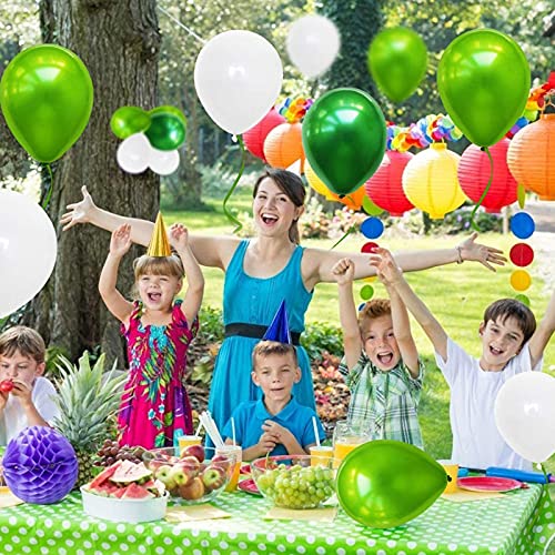 BBMORE Ballonnen, 64 stuks, groen, met confettiballonnen, 30 cm, decoratieve heliumballonnen voor kinderverjaardagen… - Image 7