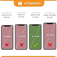 Vista 2 de Bocasal Funda tipo cartera cruzada para iPhone 13 Pro, con bloqueo RFID, de piel sintética, con cremallera, funda tipo cartera con función atril