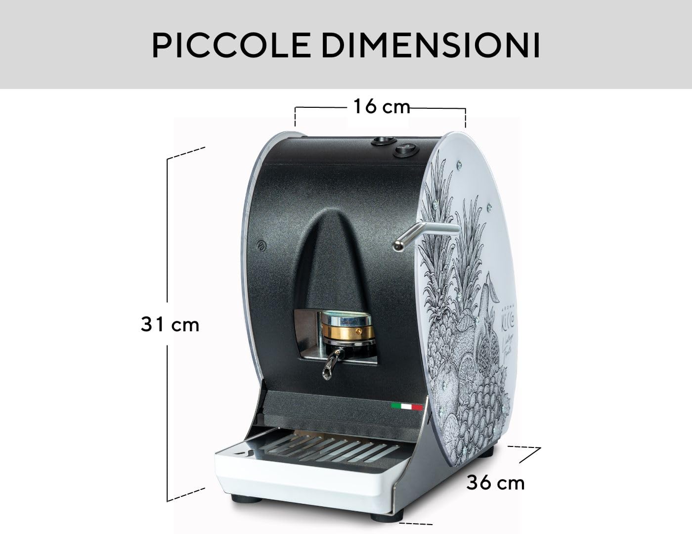 Original ESE-Kaffeemaschinen Ersatzteil – Kompletter Filterhalter Für 44 Mm Modelle Plus, Kikko, X