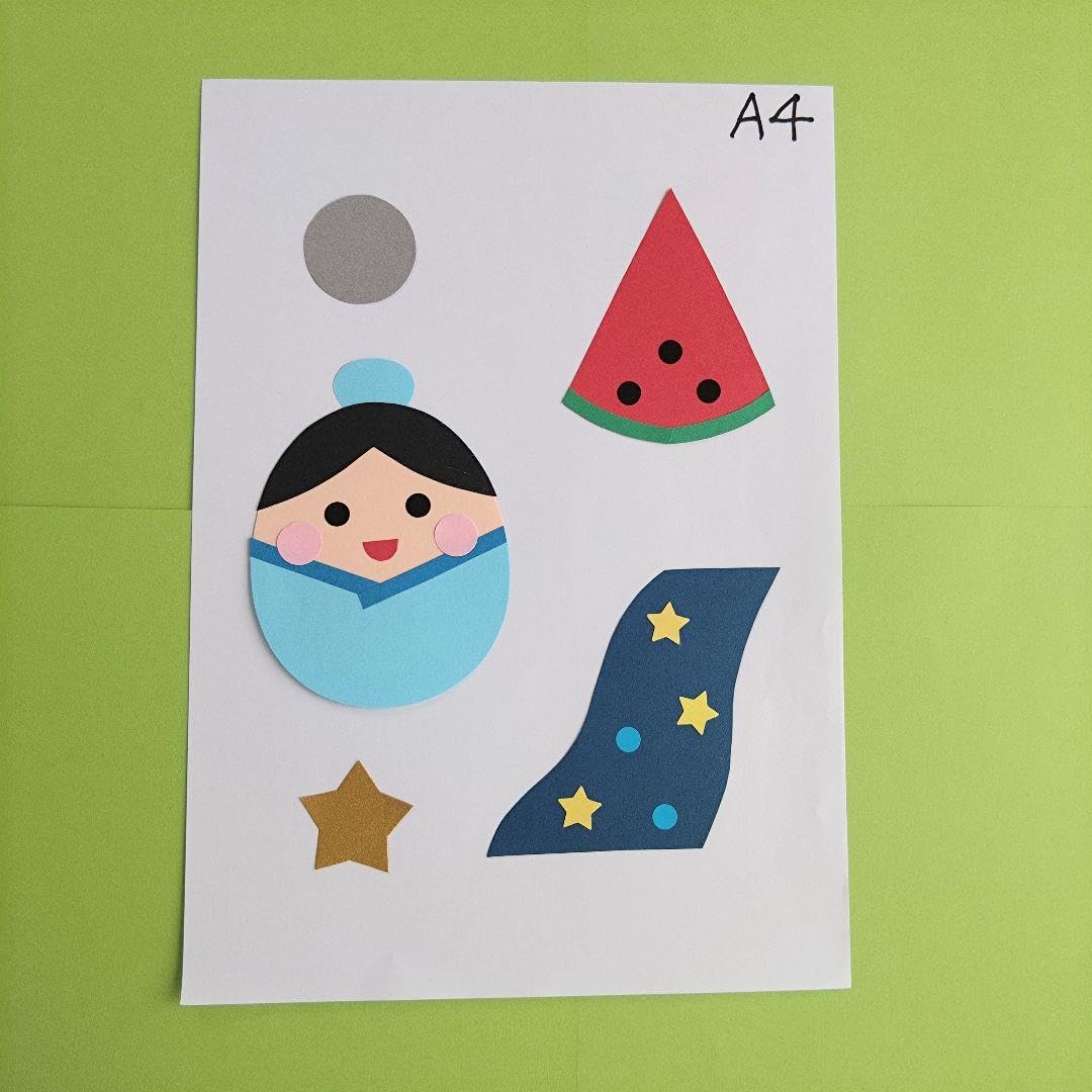 七夕傘糸巻吊るし飾り「織姫・彦星」19連 下げ飾り -七夕 織姫と