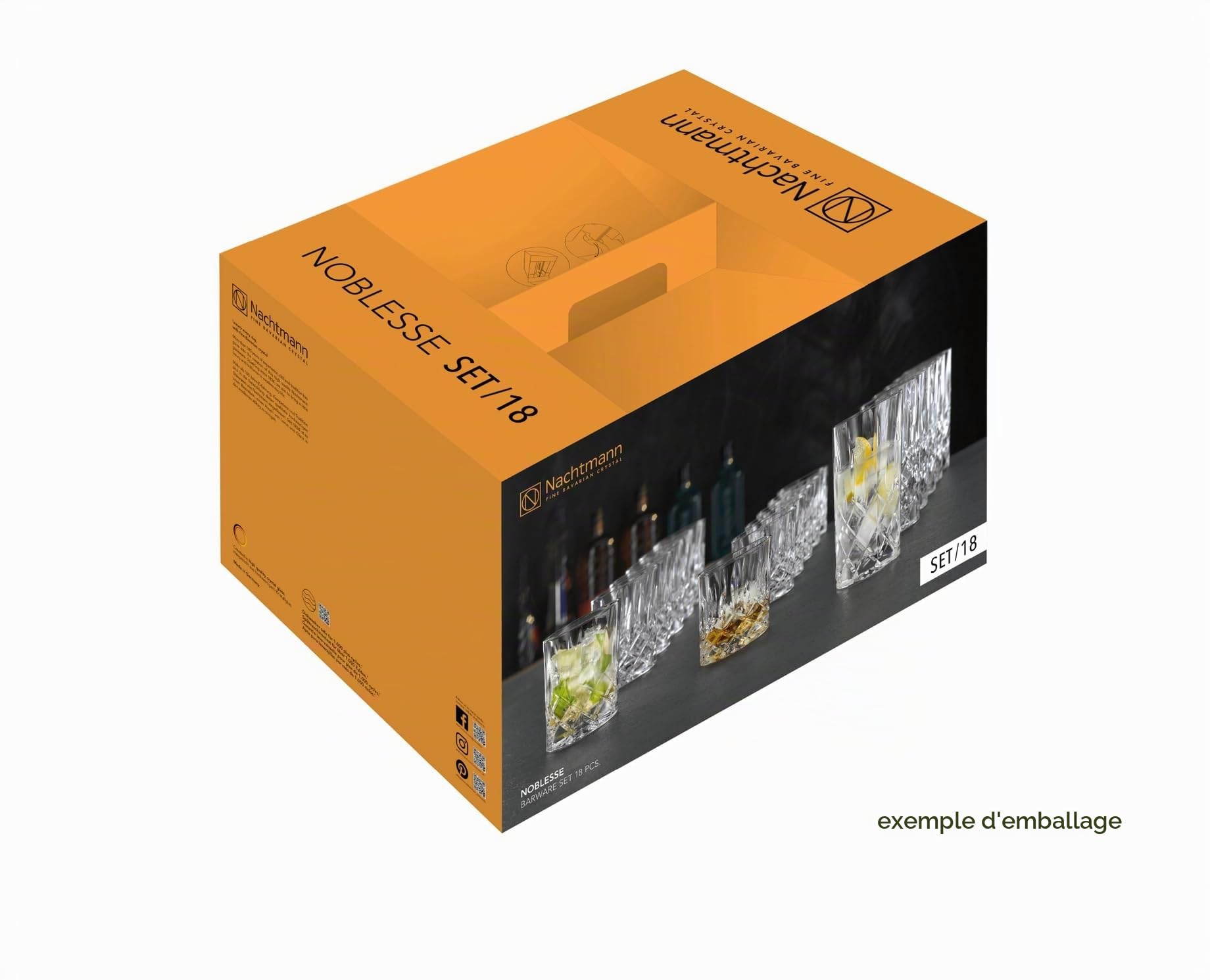 Nachtmann 101764 Noblesse Lot de 18 tasses