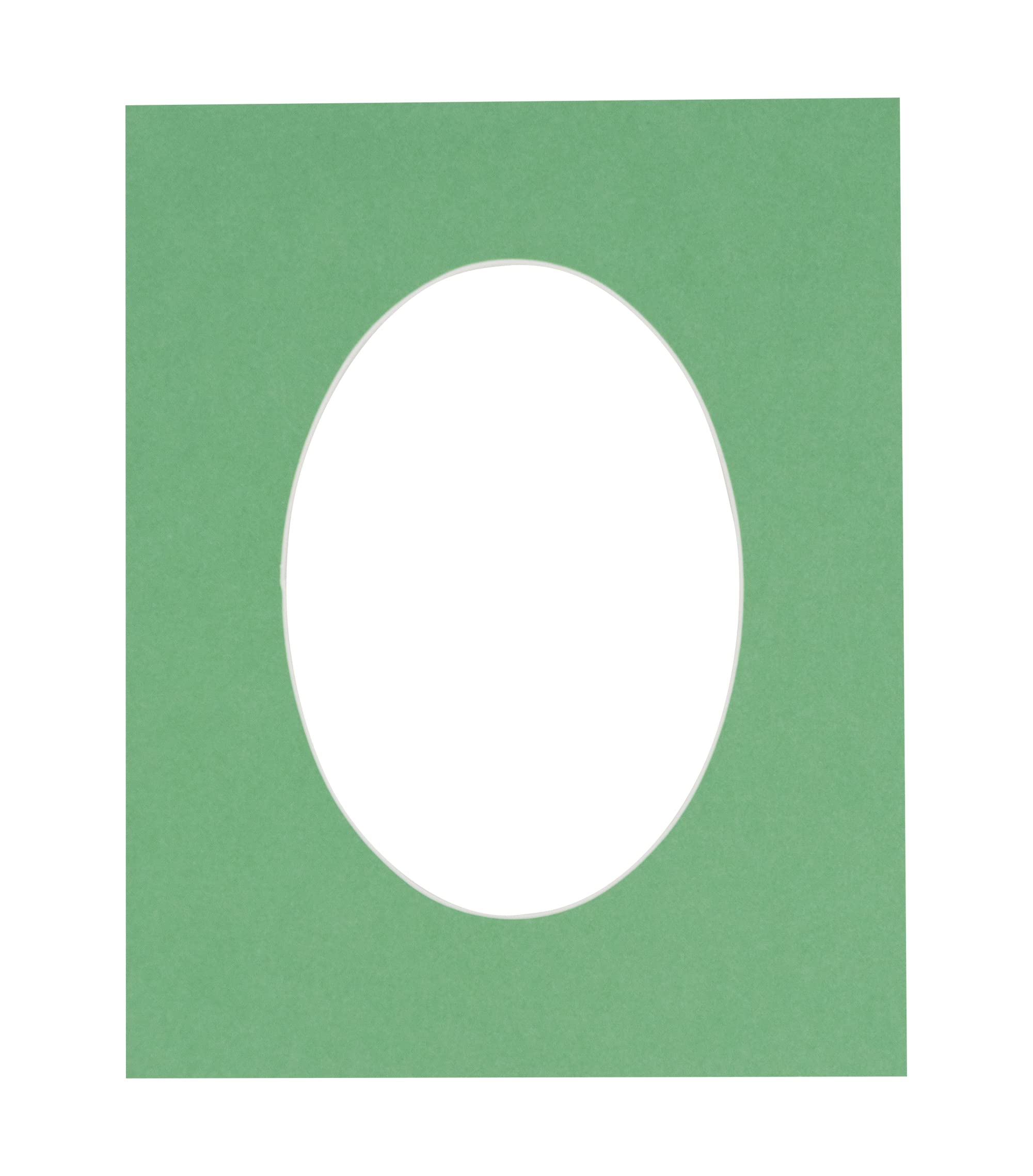 CountryArtHouse Turf Green Jade Acid Free 24x36 Oval Picture Frame Mat with White Core Bevel Cut for 20x30 Pictures - Fits 24x36 Frame - Pack of 1 Matboard Show Kit with Acid Free Backing & Clear Bag-image-9
