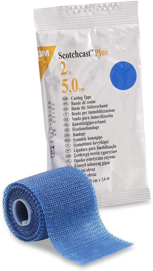 Cast Tape 2 Inch X 12 Foot Fiberglass Blue, 82002B ONE ROLL