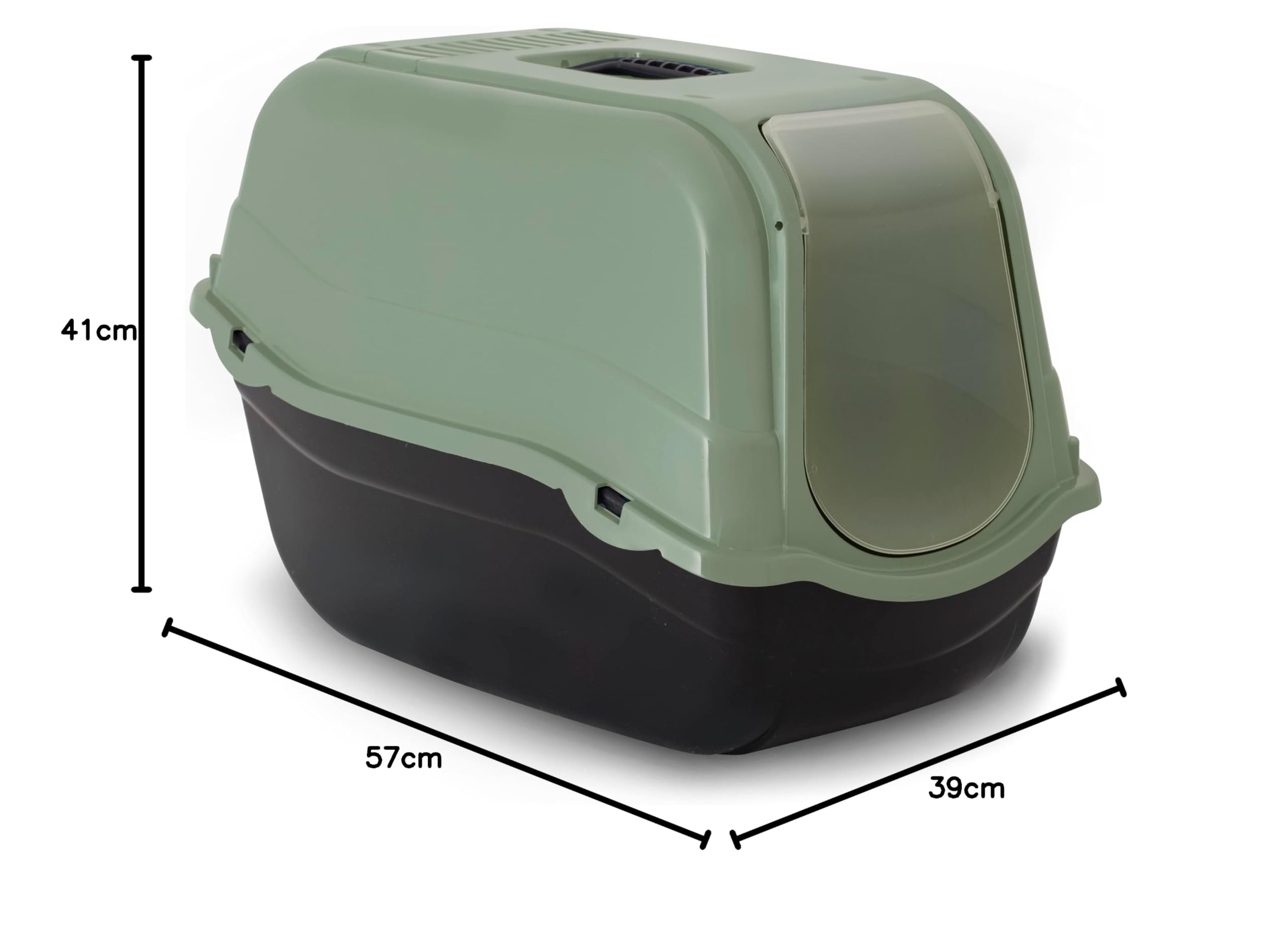 MP Bergamo- Plastic Recycled Maison de Toilette Romeo avec Filtre ECO Salvia