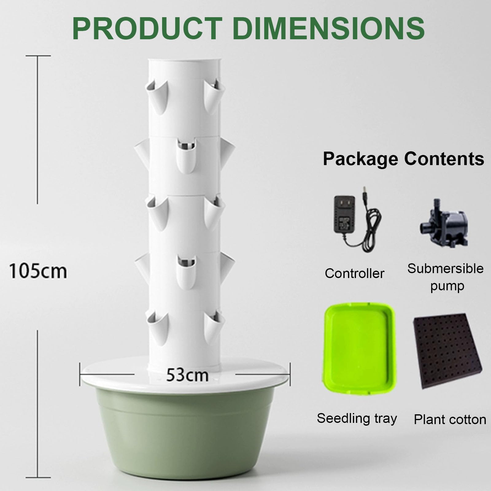 Kit de culture hydroponique, système de culture de légumes sans sol avec lampes de culture LED pour herbes, fruits et légumes