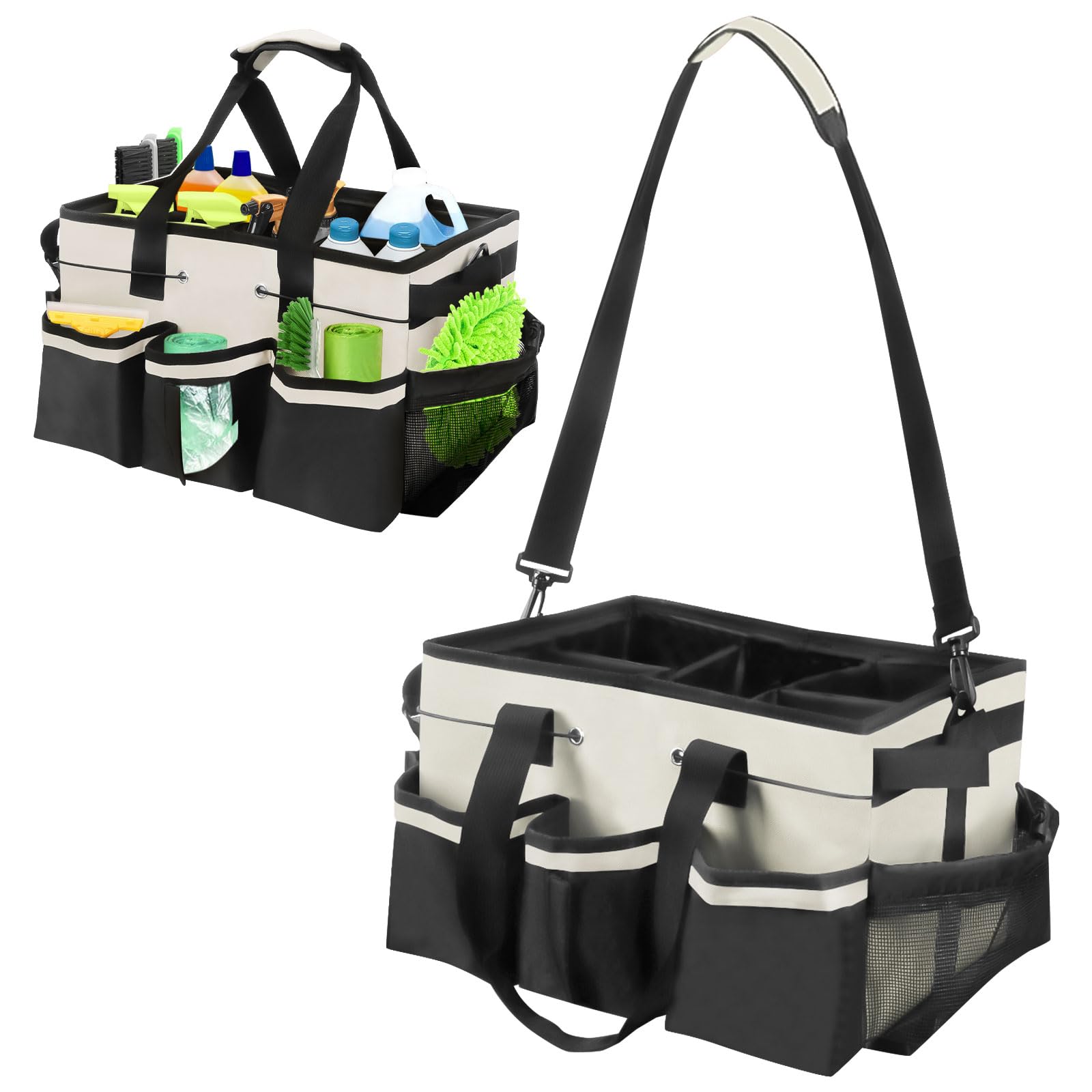 Amazon.co.jp: Clyfanesy 清掃用品収納バッグ 防水清掃トートバッグ