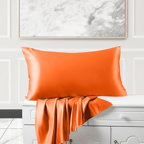 Miniatura 4 de Juego de sábanas de satén de seda tamaño Queen, sábanas de satén de seda auténtica, sábanas de lujo para hotel, extrasuaves, bolsillo profundo de 23