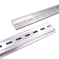 Vista 5 de Erayco 20 piezas de riel DIN ranurado de aluminio RoHS 7.5 "pulgadas de largo 1.378 in de ancho 0.295 in de alto