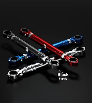 BRCOVAN Aluminum Alloy Cross Bar for Motorcycle, Length Adjustable Design Handlebar Extender Extension, Motorcycle Balance Bar Reinforce Lever Compatible with Handlebar 22mm in Diameter