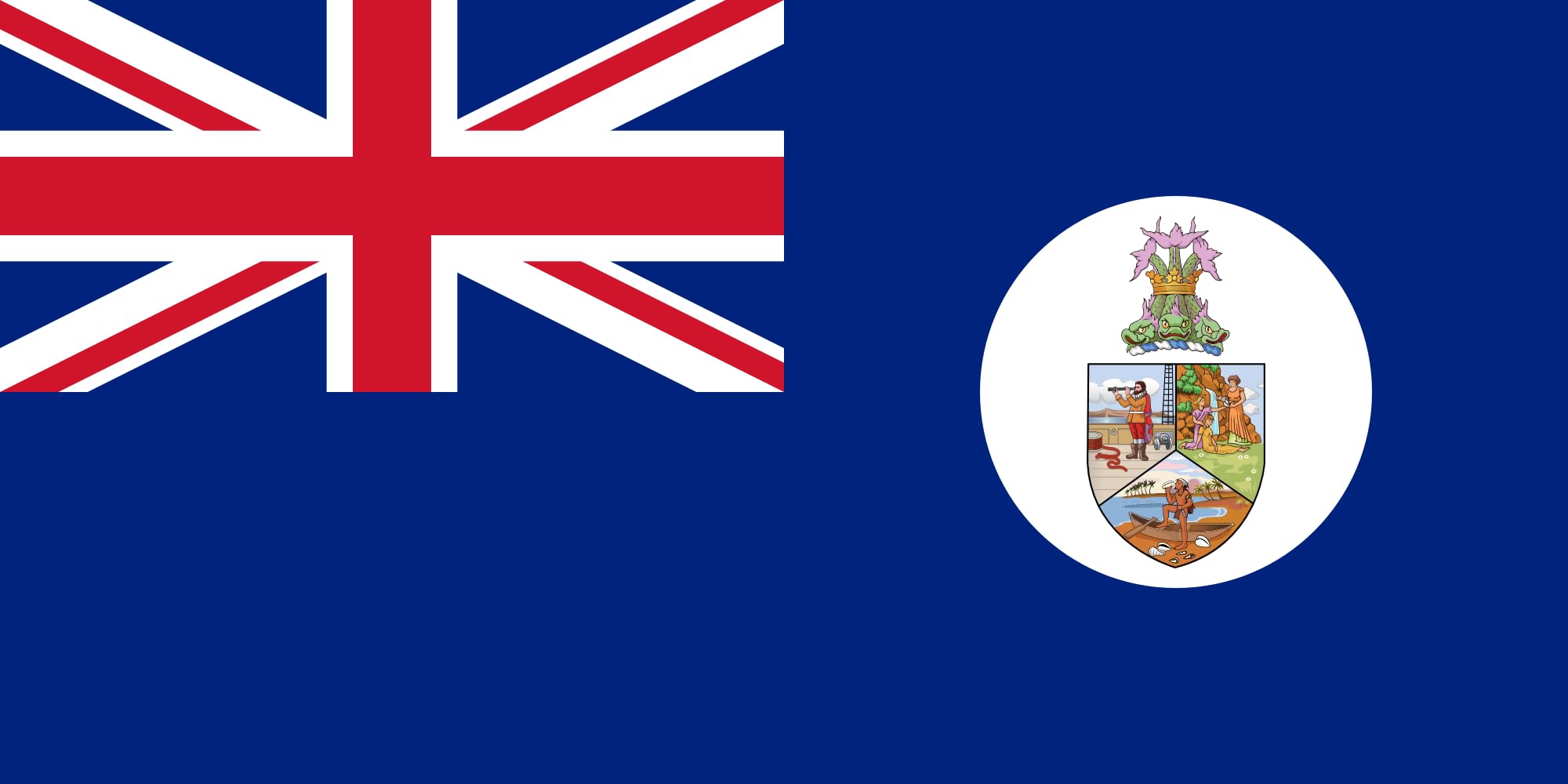 Duża flaga St. Christopher-Nevis-Anguilla używana od 1958 do 1967 | flaga krajobrazowa | 1,35 m² | 14,5 m² | 80 x 160 cm | 30 x 60 cali - 100% wyprodukowana w Niemczech - długotrwała flaga