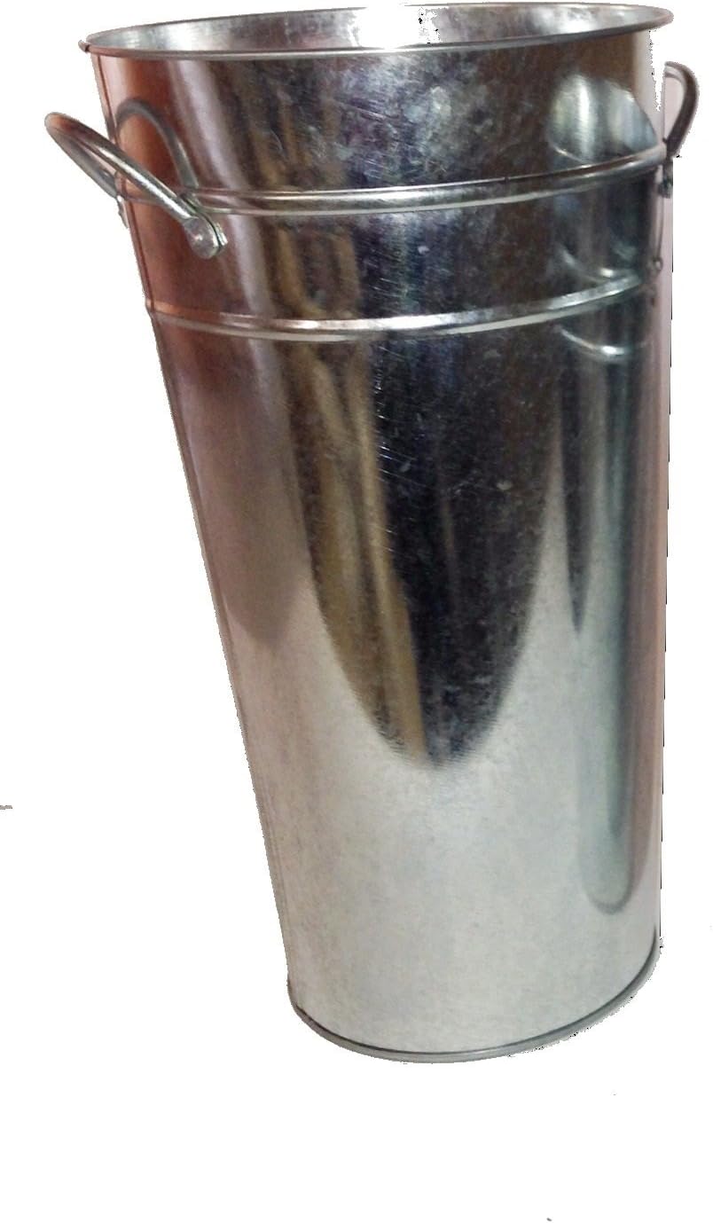 Set Of 3 Galvanized Tin Bucket 11 Inches