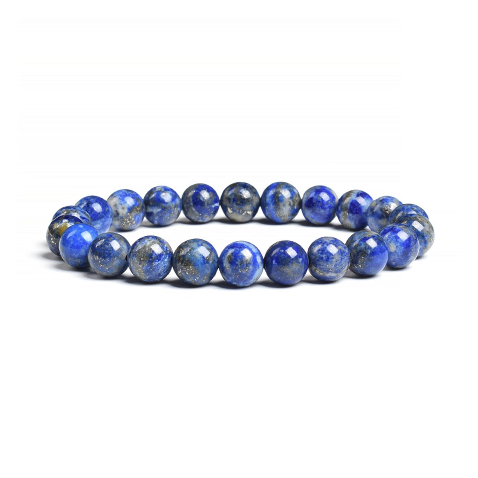 Echtes weißes Mondstein-Armband, Perlen, elastische Armbänder for Damen und Herren, 8 mm Edelstein-Schmuck