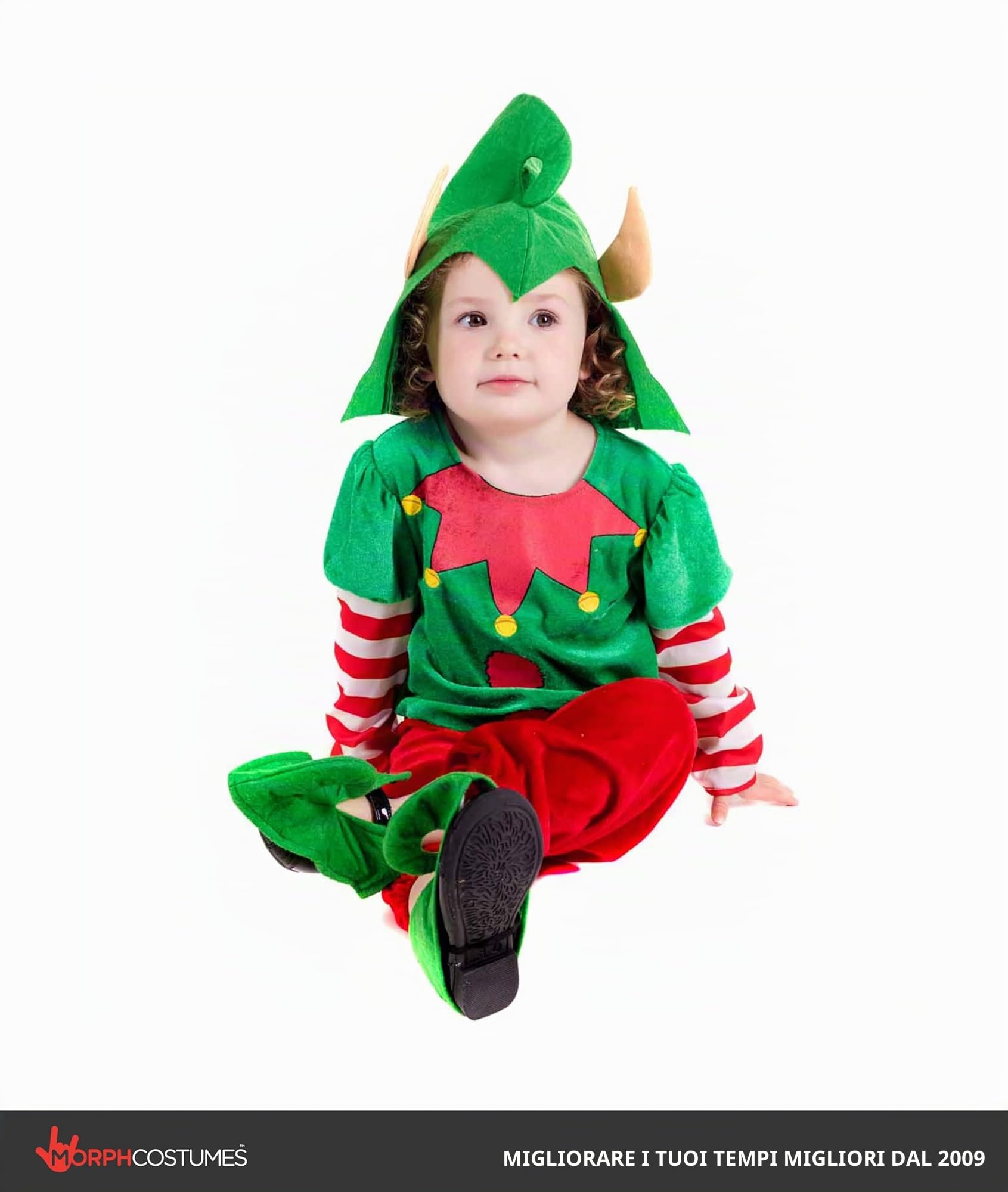 Fun Shack Costume Elfo Bambino, Costume Natalizio Halloween