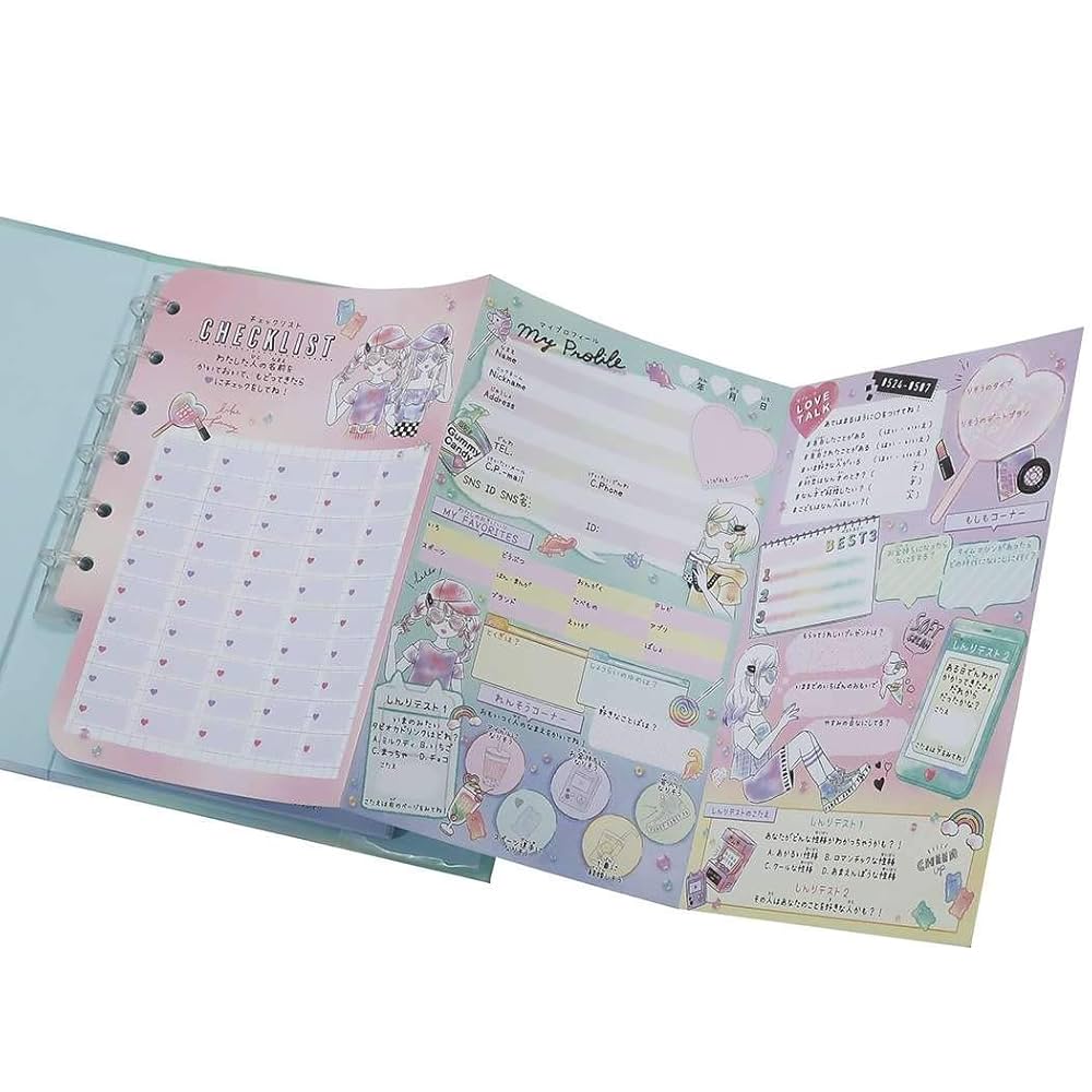 gonbo【※プロフ必読】 Amazon | プロフ帳[鍵付き プロフィールブック]ファンシーラバー