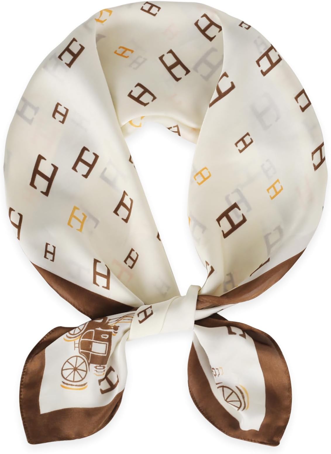 Fashion Silky Satin Headscarf for Women Girls: Exquisite Pattern Lightweight Silk Graceful Scarfs 27.5 x 27.5 inches