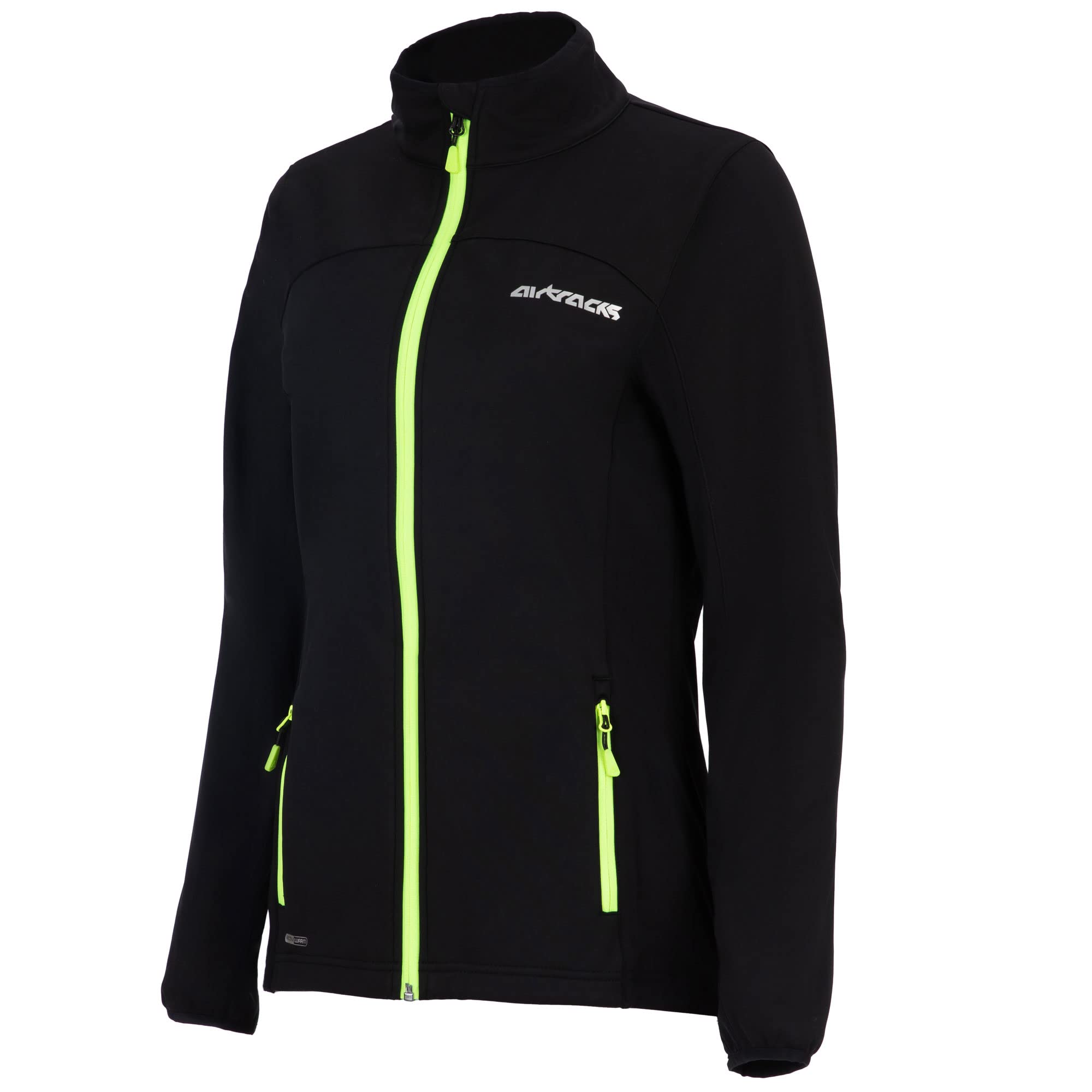 Airtracks Damen Thermo Winter Fahrradtrikot Set Pro Line - Thermo Fahrradjacke Pro Line + Thermo Fahrradhose Lang - Warm Winddicht - Atmungsaktiv - Reflektoren