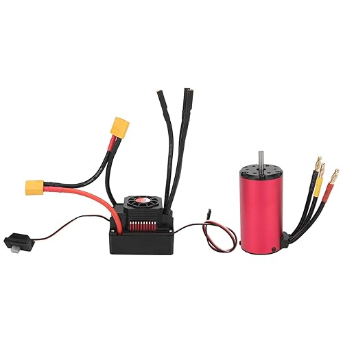VGEBY Motor RC ESC, CNC de alta velocidad a escala 18 Motor sin escobillas de coche sin escobillas 2000KV+150A ESC con enchufe RC Accesorio modelo