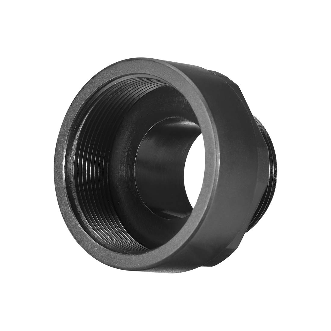 uxcell Threaded Bushings Nylon Connector Adaptor M32 Outer Thread to M40 Inner Thread Black-image-14