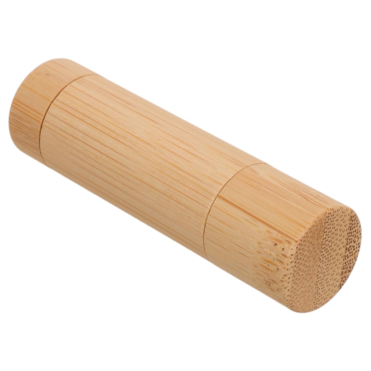 FRCOLOR Bamboo Lipstick Tube Beeswax Lip Balm Lipstick Empty Tubes Lip Container Deodorant Case Lip Gloss Tubes Cosmetic Holder Bamboo Tube Deodorant Container Cosmetic Organiser Khaki