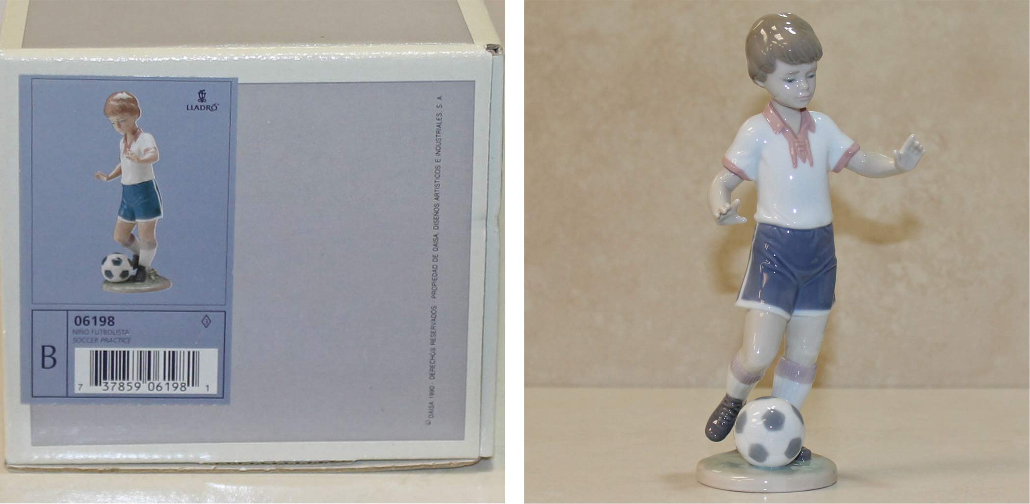 Amazon.com: Lladro Figurine, 6198 Soccer Practice , Football