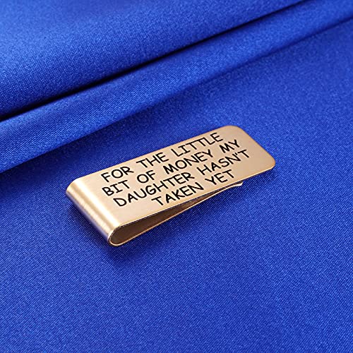Aesnefe Dad Money Clip for Carrying Cash Bills Dollars Cards Drivers License Wallet Credit Card Holder for Father of Bride2