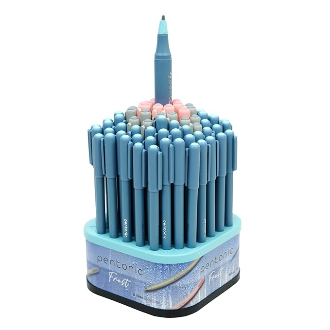 Pentonic Frost 0.7 mm Ball Point Pen Tumbler Pack Cool Pastel Body