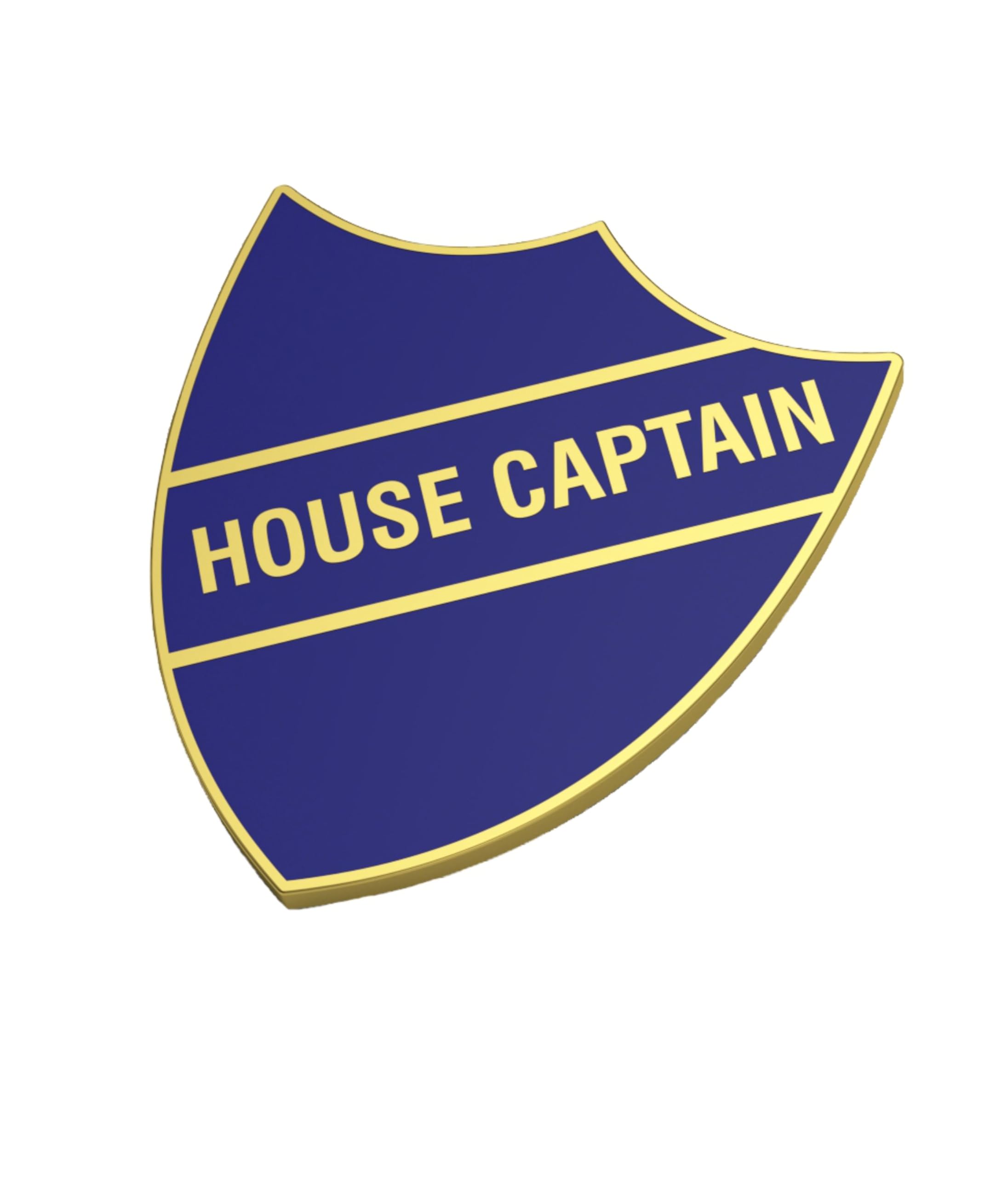 House Captain Shield Badges Packs of 4, School Badges (blue)