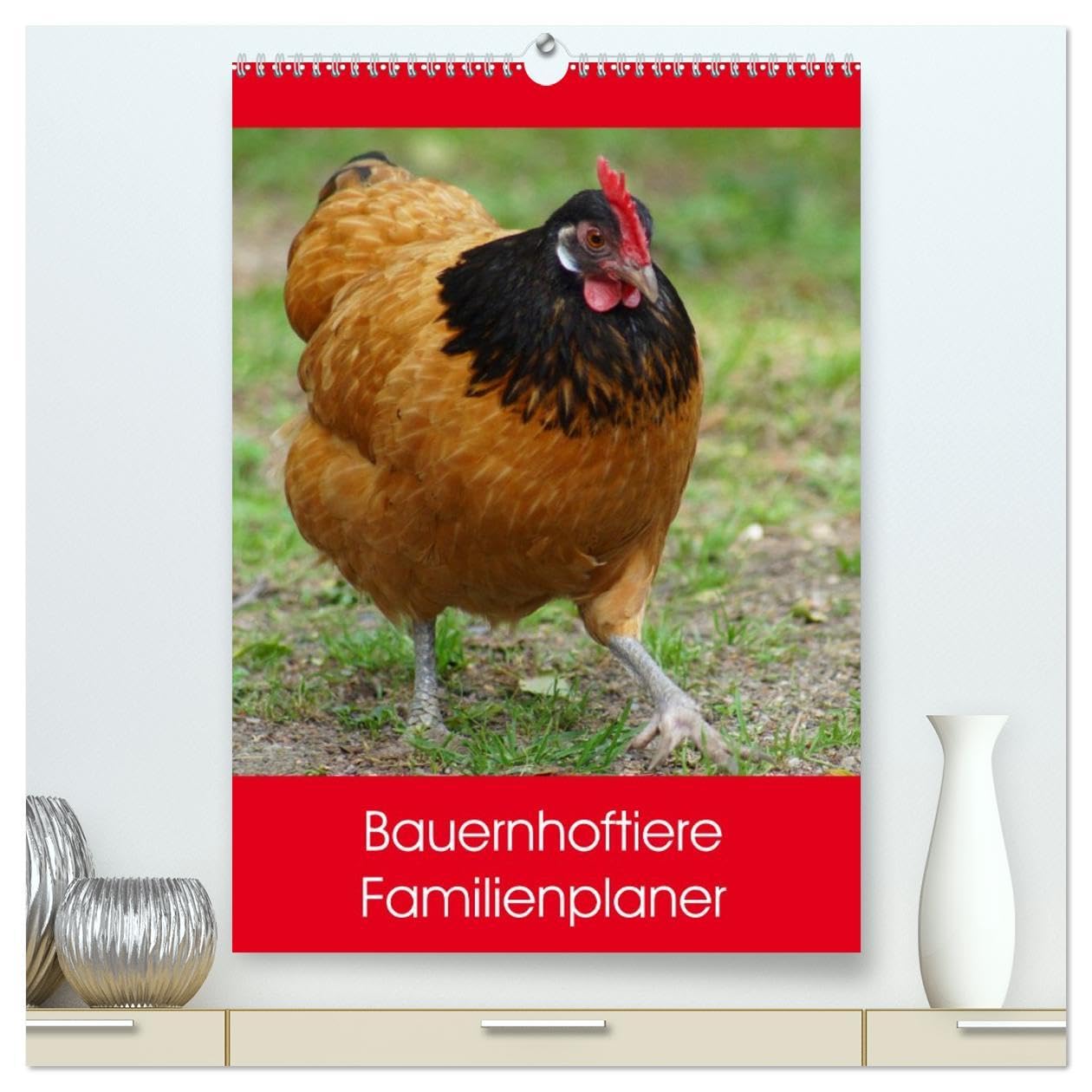 Bauernhoftiere Familienplaner (hochwertiger Premium Wandkalender 2026 DIN A2 hoch), Kunstdruck in Hochglanz: Nutz- und Haustiere (CALVENDO Tiere)