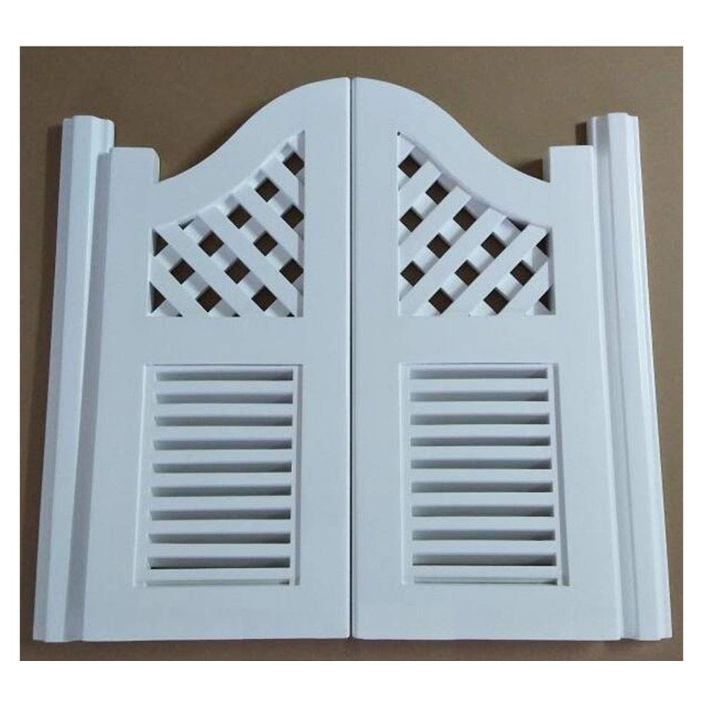 Zanotva Half Waist Swinging Doors Cafe Doors Solid Wood Saloon Door Balcony Kutai Kitchen Partition Door Indoor Decorations, A, Size : 90x80cm/35.4x31.5in