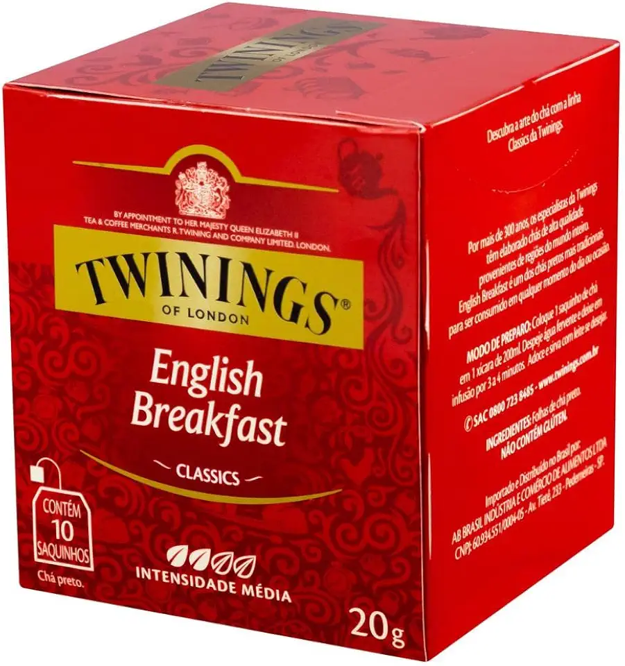 Twinings Chá Preto English Breakfast Com 10 Saquinhos