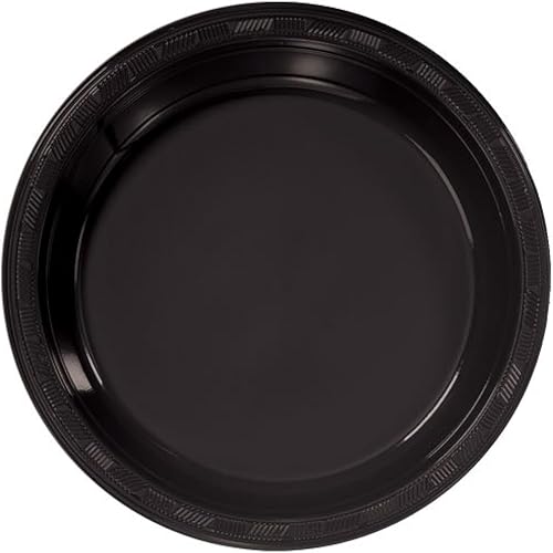 Platos de plástico de Hanna K Signature Collection Negro